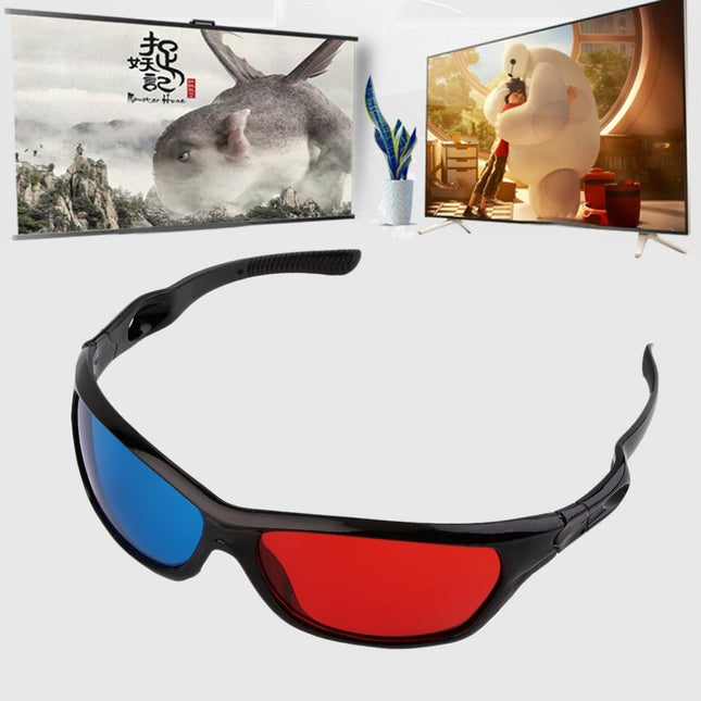 2-Pack 3D Glasses For Movies & Games - Plastic