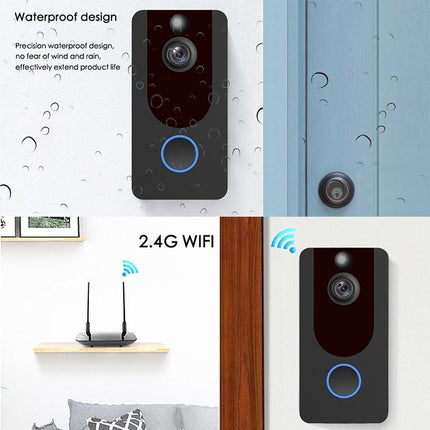 1080P Full Hd Wifi Security Doorbell With Intercom And Weather Resistance