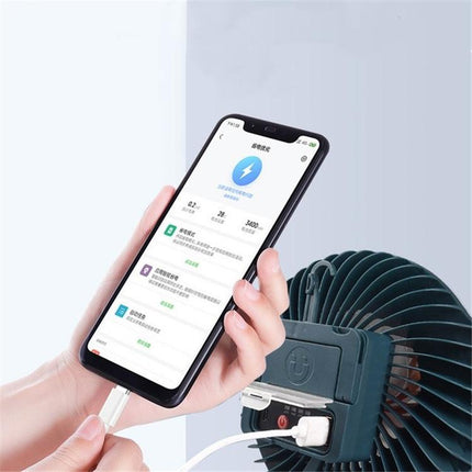Multi-Function Rechargeable Fan Light For Camping And Live Broadcast