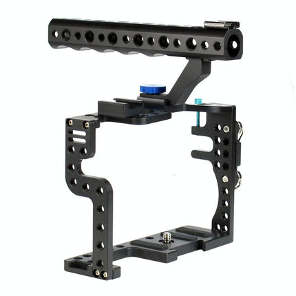 Panasonic Lumix Gh3 / Gh4 Video Cage Stabilizer With Metal Handle Black