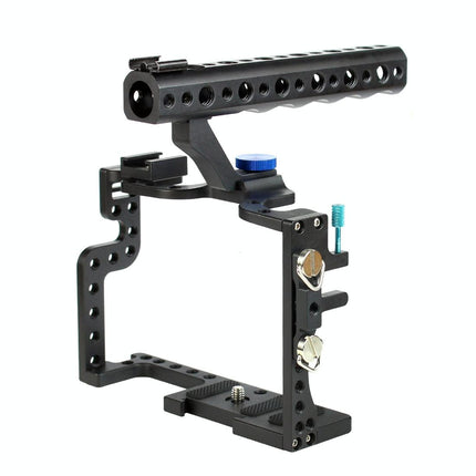 Panasonic Lumix Gh3 / Gh4 Video Cage Stabilizer With Metal Handle Black