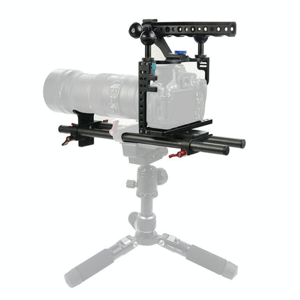Panasonic Lumix Gh3 / Gh4 Video Cage Stabilizer With Metal Handle Black