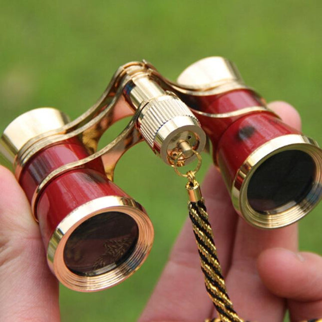 Gold Plated Classical Mirror Telescope - 3X25 Belt