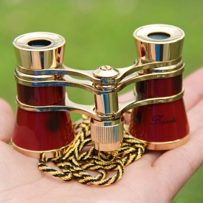 Gold Plated Classical Mirror Telescope - 3X25 Belt