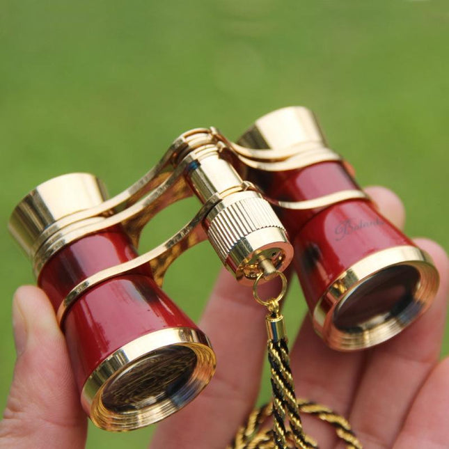 Gold Plated Classical Mirror Telescope - 3X25 Belt