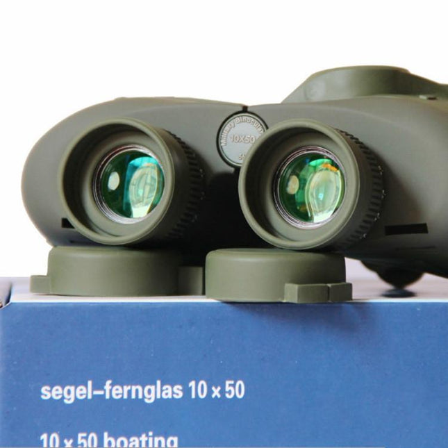 10X50 Floating Binoculars With Compass - Hd Navigation Waterproof Low Light Vision