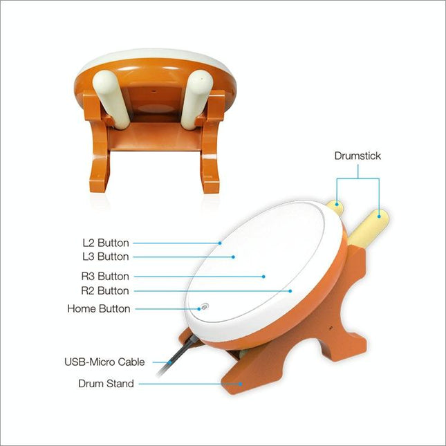 Universal Wired Game Drum For Ps4 / Slim / Pro - Taiko Game