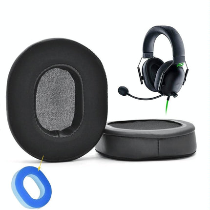 2-Pack Ear Pads For Razer Blackshark V2 X - Ice Sense Sponge Covers