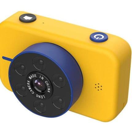 Mini 4K Dual Camera For Kids - 50Mp Front & Rear - Yellow