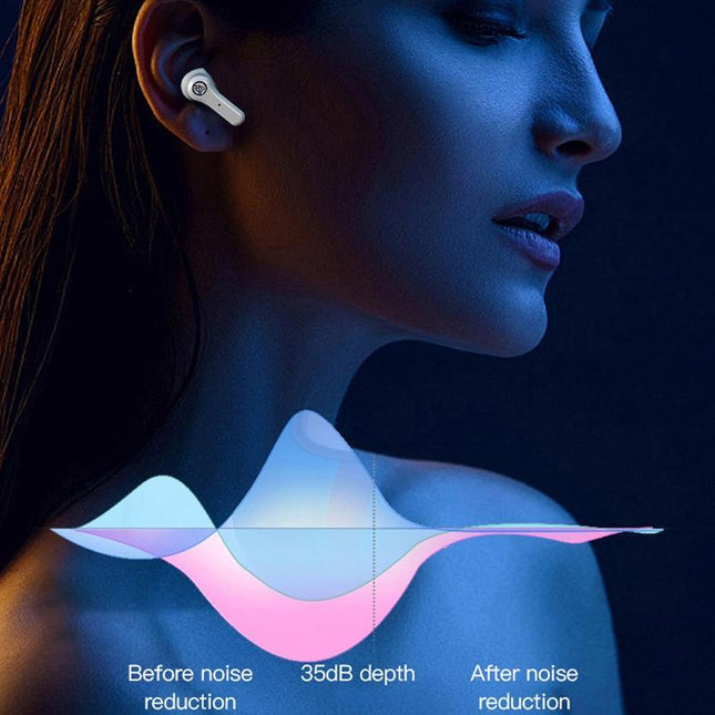 Anc Business Sports Tws Bluetooth Earphones With Charging Box - White