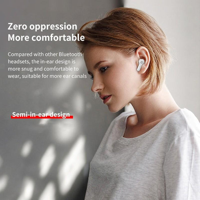 Anc Business Sports Tws Bluetooth Earphones With Charging Box - White