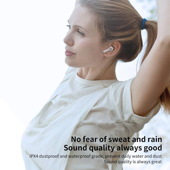 Anc Business Sports Tws Bluetooth Earphones With Charging Box - White