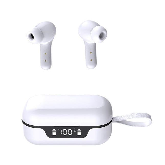 Anc Business Sports Tws Bluetooth Earphones With Charging Box - White