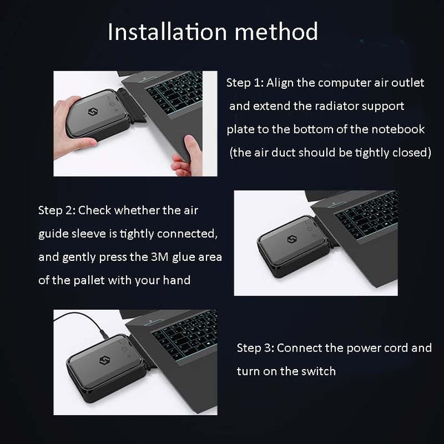 Colourful Notebook Exhaust Radiator With Side Suction Fan