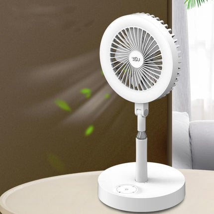 Multi-Function Rechargeable Fan Lamp With Telescopic Bracket