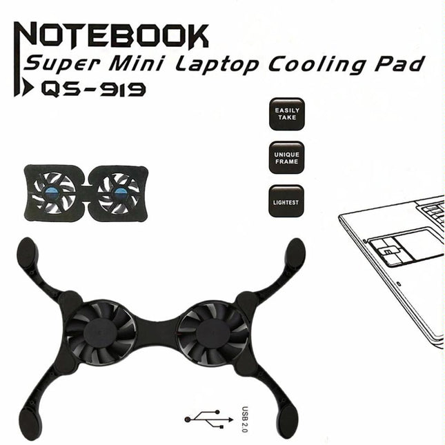 Portable Usb Laptop Cooling Fan - Foldable