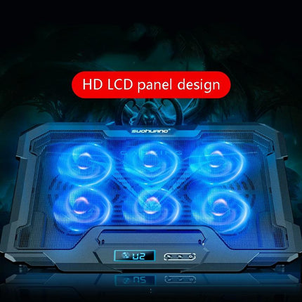 Lcd Gaming Notebook Cooler With Exhaust Fan