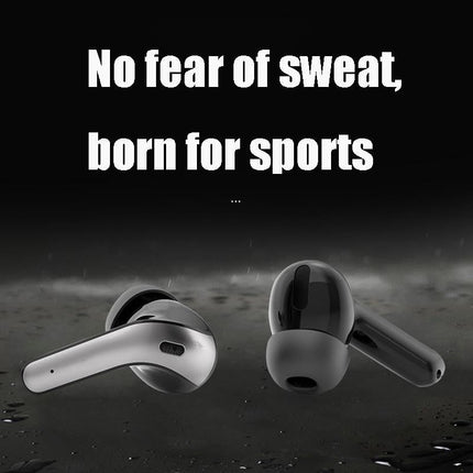 Black Wireless Bluetooth Earphone With Touch Display