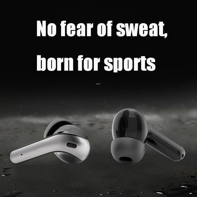 Black Wireless Bluetooth Earphone With Touch Display