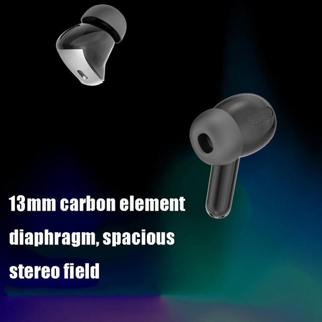 Black Wireless Bluetooth Earphone With Touch Display