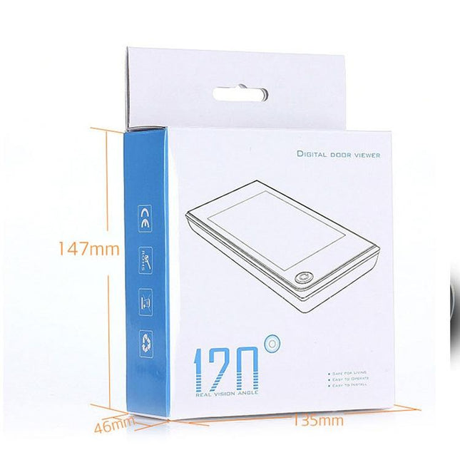 Wireless Smart Video Doorbell With 3.5 Display - Anti-Theft 2.0Mp