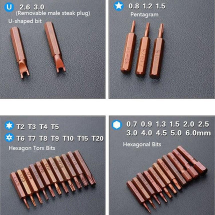 60-Piece Mobile Phone & Notebook Repair Tool Kit With Phillips Screwdriver