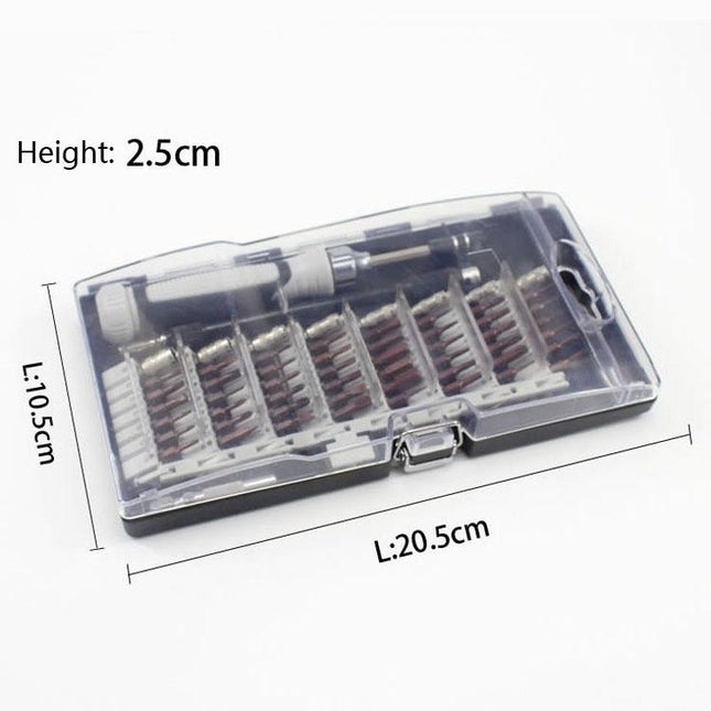 60-Piece Mobile Phone & Notebook Repair Tool Kit With Phillips Screwdriver