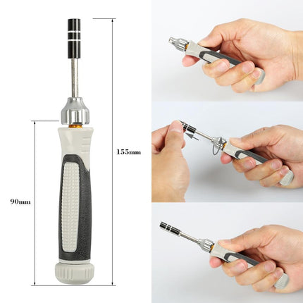 60-Piece Mobile Phone & Notebook Repair Tool Kit With Phillips Screwdriver