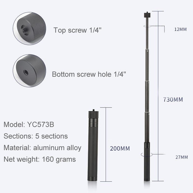 Stabilizing Extension Rod For Feiyu G5 / Spg / Wg2 Gimbal And Dji Pocket / Pocket 2