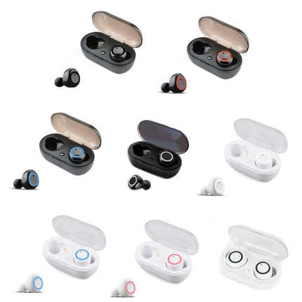 Wireless Tws Bluetooth Headphones With Touch Control - Black / Blue