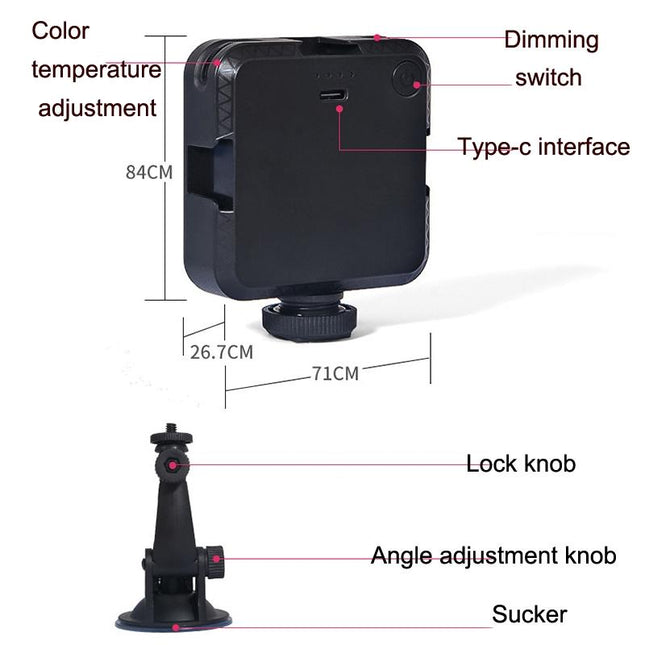 Universal Live Photography Light For Video Conferencing And Mobile Phone Cameras