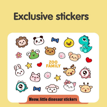 Mini Children'S Cartoon Dual-Lens Digital Camera Toy - Dinosaur Design