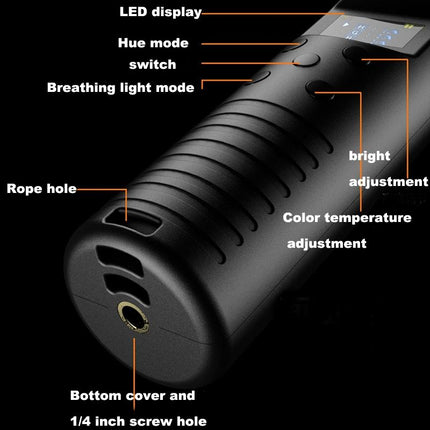 Adjustable Temperature Light Stick - Rgb Colourful 3000K-6500K
