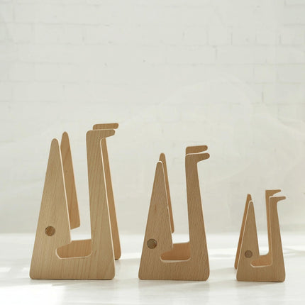 Bamboo Wood Desktop Storage Rack For Computers And Tablets