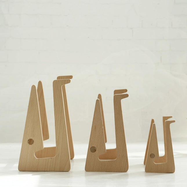 Bamboo Wood Desktop Storage Rack For Computers And Tablets