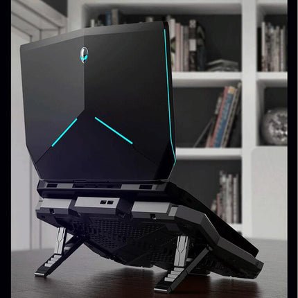 6-Fan Adjustable Rgb Laptop Cooling Base