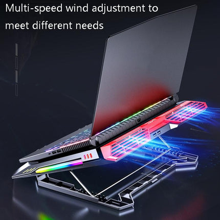 Enhanced Laptop Cooling Stand - Compact Design