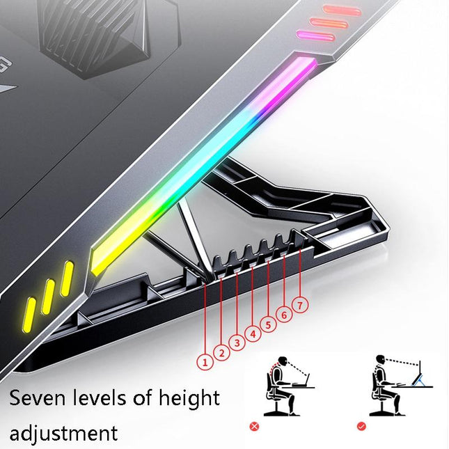Enhanced Laptop Cooling Stand - Compact Design
