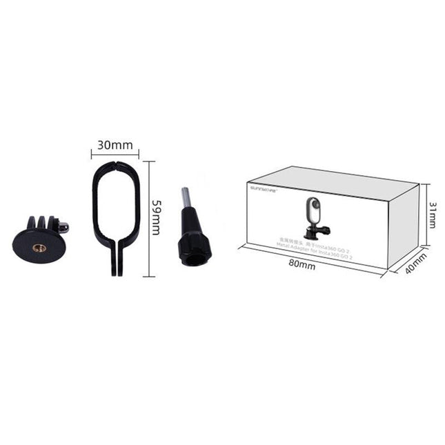 Insta360 Go Metal Frame With 1 / 4 Adapter And Screw