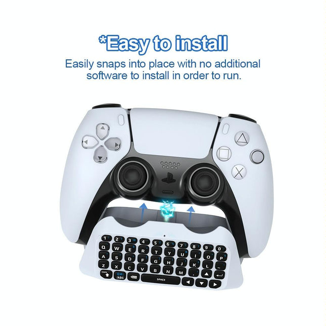 Wireless Bluetooth Keyboard For Ps5 - Chat & Voice Compatible