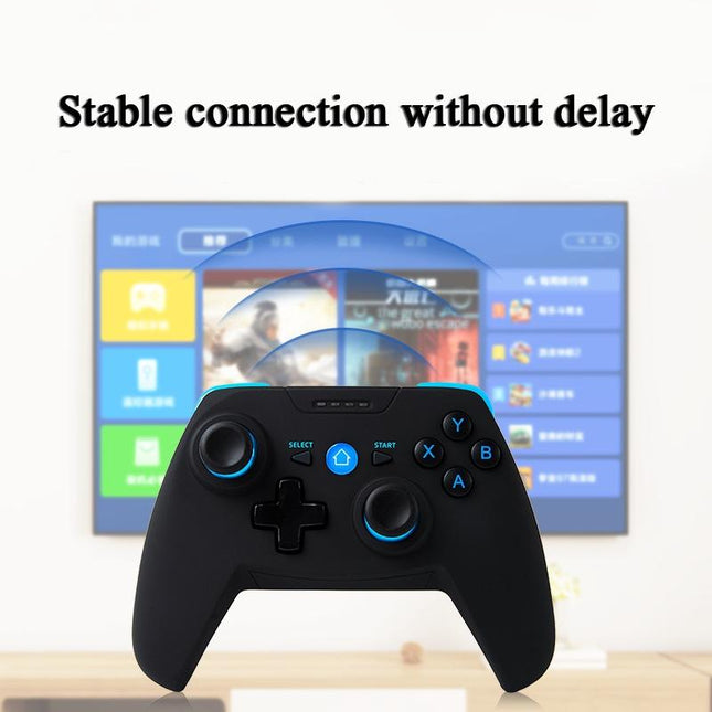 Wireless Game Controller For Android / Ios / Pc / Ps3 With Bluetooth 4.0 & Bracket - Blue