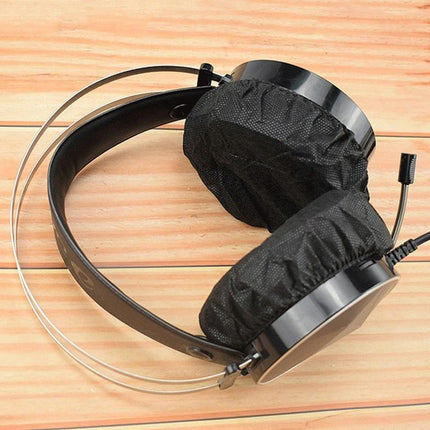 50 Pairs Disposable Earphone Covers - Non-Woven Black