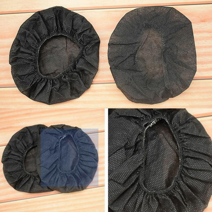 50 Pairs Disposable Earphone Covers - Non-Woven Black