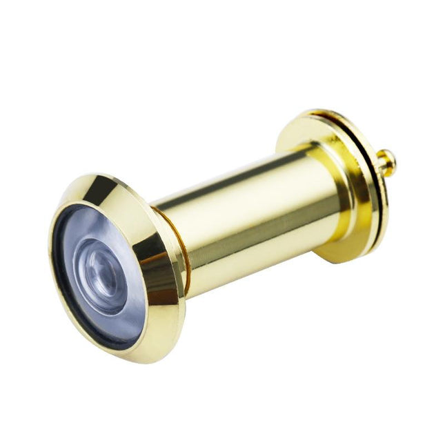 2-Pack Wide-Angle Security Door Viewer - Anti-Tiny 200 Degree Hd Glass Lens - Bright Gold 16Mm