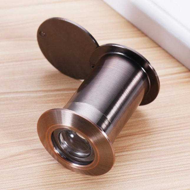 2-Pack Wide-Angle Security Door Viewer - 200 Degree Hd Glass Lens Anti-Tiny Red Bronze