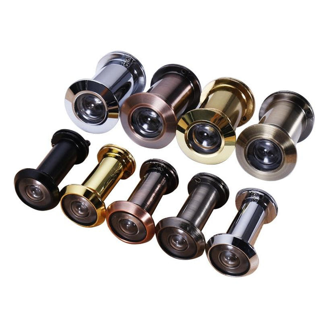 2-Pack Wide-Angle Security Door Viewer - 200 Degree Hd Glass Lens Anti-Tiny Red Bronze