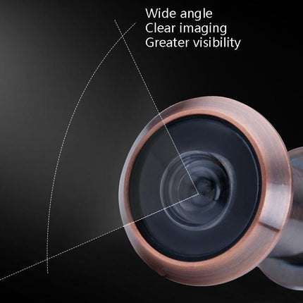 2-Pack Wide-Angle Security Door Viewer - 200 Degree Hd Glass Lens Anti-Tiny Green Bronze