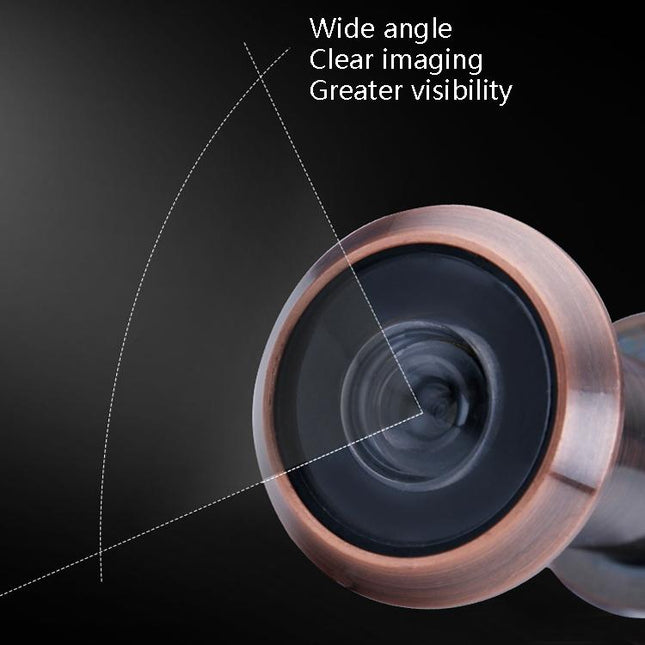 2-Pack Wide-Angle Security Door Viewer - 200 Degree Hd Glass Lens Anti-Tiny Green Bronze