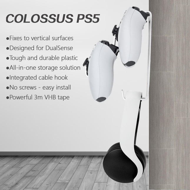 Wall Mounted Hanger For Ps5 / Ps4 - Gamepad & Headphone Combo