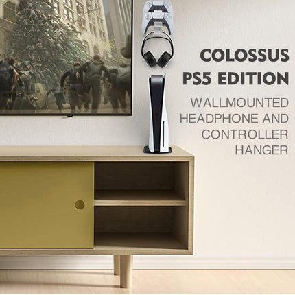 Wall Mounted Hanger For Ps5 / Ps4 - Gamepad & Headphone Combo